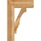 Ekena Millwork Balboa Block Rough Sawn Bracket w/ Offset Brace, Western Red Cedar, 8"W x 22"D x 34"H BKT0806X22X34BOA05RWR - alternate 3